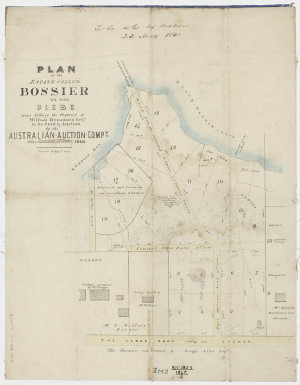 Plan of the estate called Bossier at the Glebe near Syd...