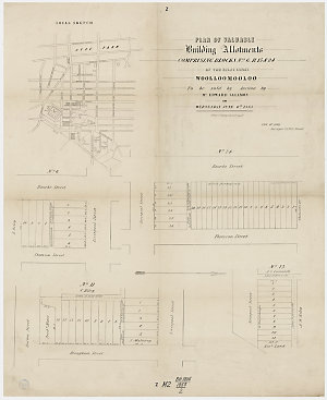 Plan of valuable building allotments, comprising Blocks...