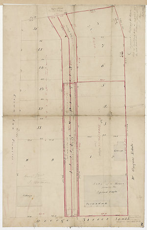 Original plotting of Mrs. Roberts land of Brickfield Hi...