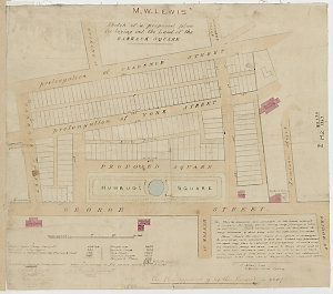 Sketch of a proposed plan for laying out the land of th...