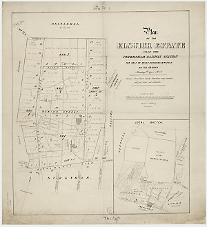 Plan of the Elswick estate near the Petersham railway s...