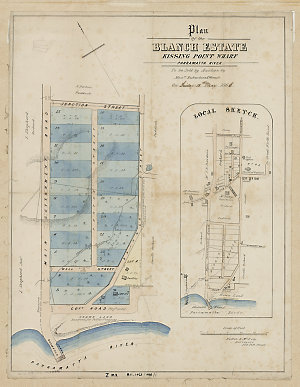 Plan of the Blanch Estate, Kissing Point Wharf, Parrama...