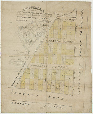 Chippendale [cartographic material] : plan of 54 valuab...