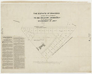 The estate of Craigend divided into allotments, to be s...