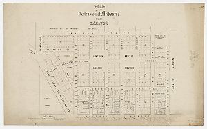 Plan of the extension of Melbourne called Carlton [cart...