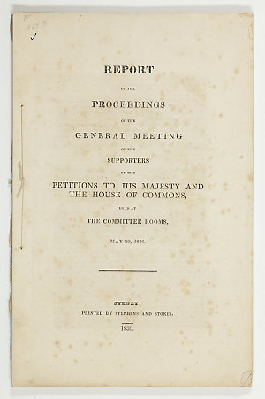 Report of the proceedings of the general meeting of the...