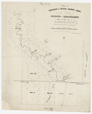 Plan of suburban and special country lands, in the Pari...