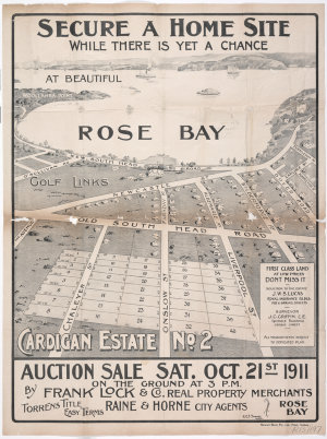 Rose Bay Cardigan Estate No. 2  [cartographic material]...