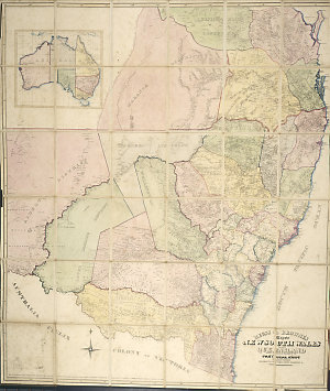 Reuss & Browne's map of New South Wales and part of Que...