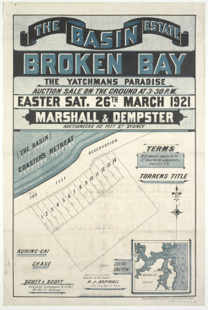 The Basin Estate Broken Bay [cartographic material] : t...