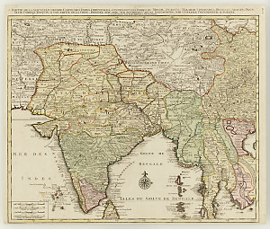 La Nouvelle grande carte des Indes Orientales ... dress...