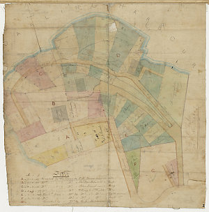[Map showing the grants and subdivision at Darling Harb...