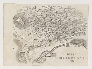 Site of Melbourne, 1837 [cartographic material] / [surv...