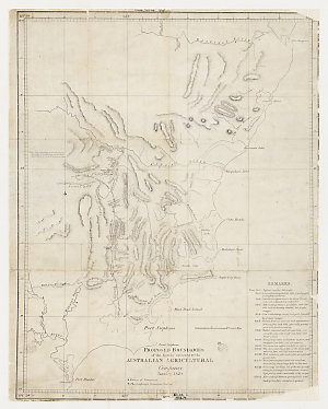 Proposed boundaries of the estate selected by the Austr...