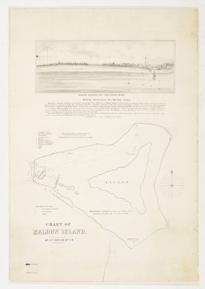 Chart of Malden Island, lat. 4° 2ʹ south. lon. 154° 50ʹ...