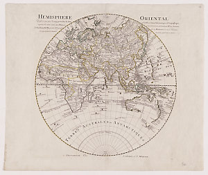 Hemisphere oriental [cartographic material] / dresse en 1720 pour L'usage particulier du Roy ... Academie Rle. des Sciences par Guillaume De L'Isle ...; Corrige ... par Covens et Mortier; I Condet S.