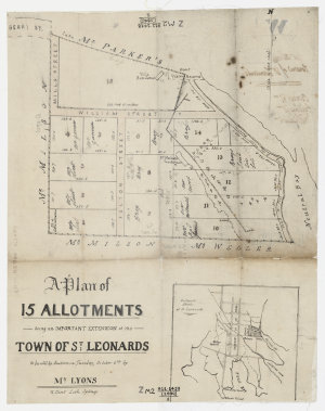 Plan of 15 allotments being an important extension of t...