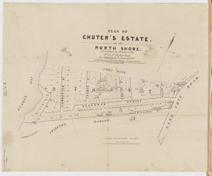 Plan of Chuter's Estate on the North Shore [cartographi...