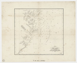Coast chart shewing the range of lights & soundings in ...