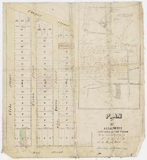 Plan of 67 allotments situated at the Glebe to be sold ...