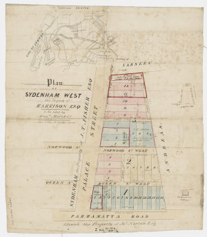 Plan of Sydenham West, the property of Harrison, Esq., ...