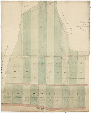 Field plan of the Surreys at Five Dock, February and Ju...