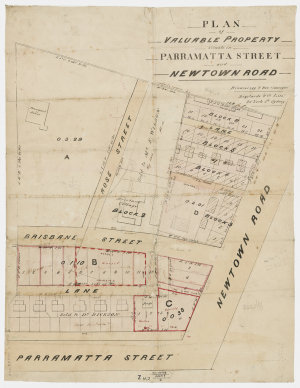 Plan of valuable property situated in Parramatta Street...