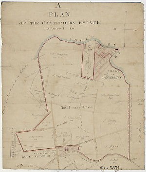 Plan of the Canterbury estate referred to [cartographic...