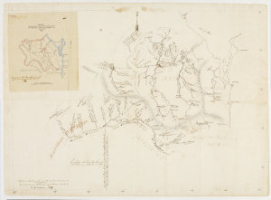 Sketch of the "Burnett" and "Wide Bay" districts with p...