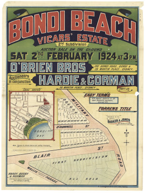Bondi Beach Vicars' Estate 2nd subdivision [cartographi...