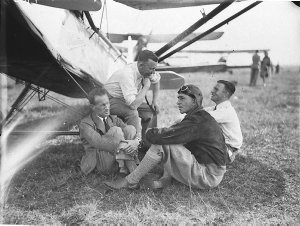 Group of flyers: Smithy, not known, Milton Kent, and Er...