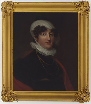 Item 02: Portrait of Anna Josepha King, ca. 1800 / oil ...