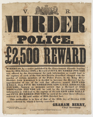 Item 19: [Wanted poster, offering a reward for informat...