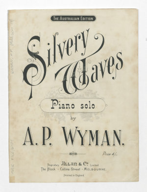 Silvery waves [music] / A. P. Wyman.