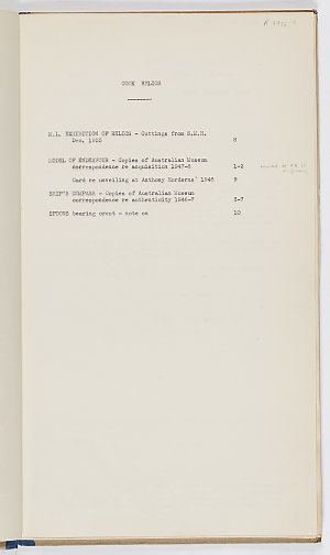 Item 04: Papers concerning the acquisition of Cook reli...
