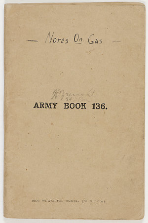 Item 10: Notes on gas, ca. 1916-1918 / Hector Brewer