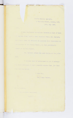 Item 03: Papers and correspondence relating to Cook rel...