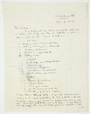 Letter from Sydney Ure Smith to William Dixson, 7 Janua...