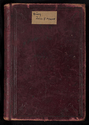 Item 01: John Frederick Mann diary, 16 April 1857 - 10 ...