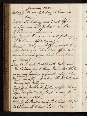 Item 01: John Frederick Mann diary, 16 April 1857 - 10 ...