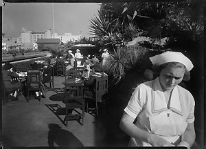 File 01: [Portrait and rooftop restaurant, 1930s-1950s]...