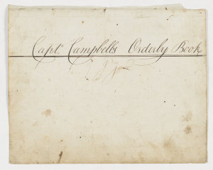 Captain James Campbell orderly book, 30 January-3 Febru...