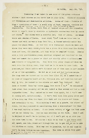 MacDonald letters, 14 June-24 August 1918 /  James Stua...