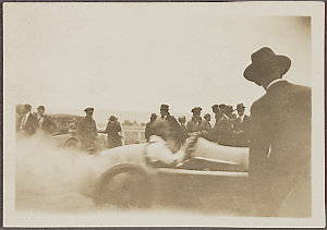 Racing cars at Penrith Speedway, 1928 / snapshots taken...