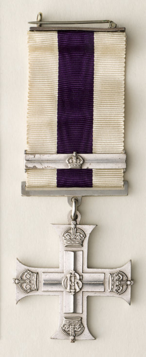 Item 1287: Military Cross medal and Bar awarded to Lt. J. Maxwell, 9 March 1918