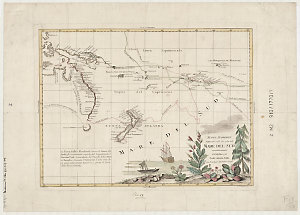 Nuove scoperte fatte nel 1765, 67, e 69 nel Mare del Sud [cartographic material] / G. Zuliani, scl. ; G.V. Pasquali, scri.