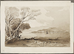 Album of sketches and wash drawings of Sydney, ca. 1838...