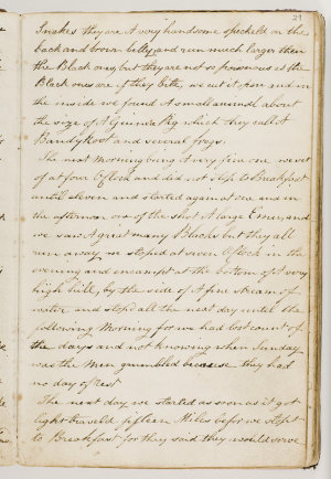 Diary by a servant of the Scott family, 8 Aug. 1821-Mar...