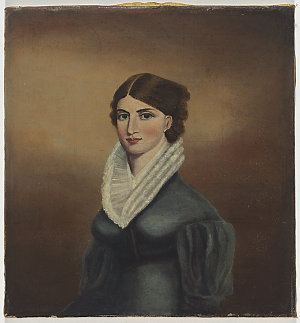 Frances (Mrs Edward Gostwyck) Cory, late 1820s / oil po...