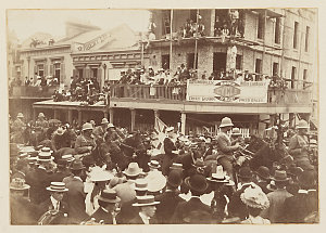 Item 01: Photographs of departure to Boer War by Franci...